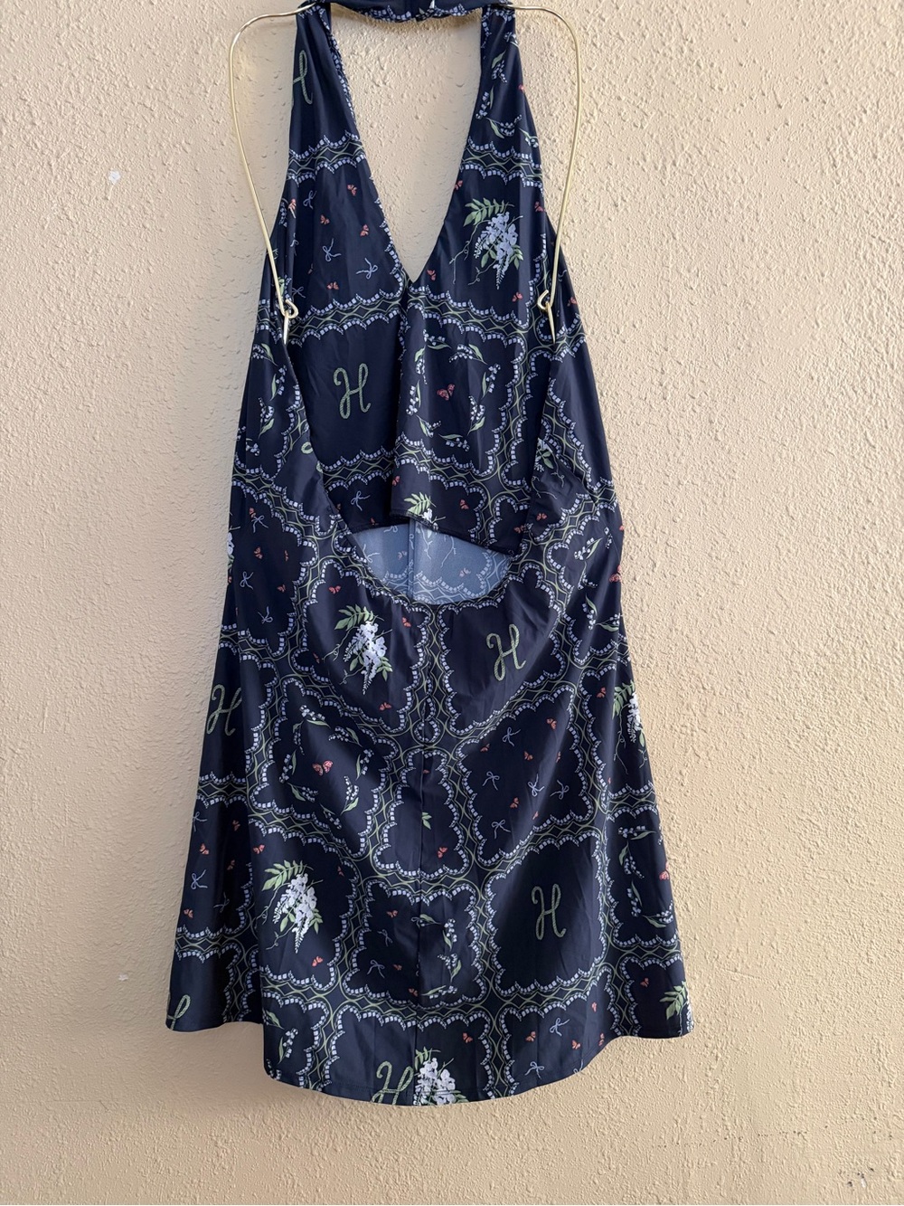 Hill House Home | The Nap Nicolette Swim CoverUp Navy Floral Patchwork - Size XL - Picture 5 of 6